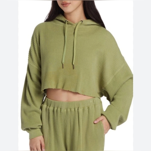 Roxy X Chloe Kim Off Duty Crop Hoodie Size Medium NWT - Picture 1 of 3